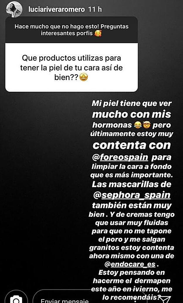 La modelo ha revelado sus imprescindibles en su rutina beauty con los que consigue que su rostro esté perfecto.