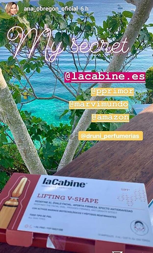Ana Obregón ha revelado a través de stories su gran imprescindible de belleza.