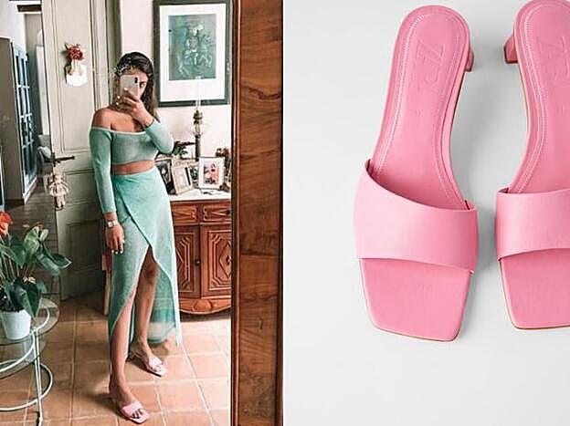 Dulceida combinó las sandalias de Zara con un conjunto de Asos.