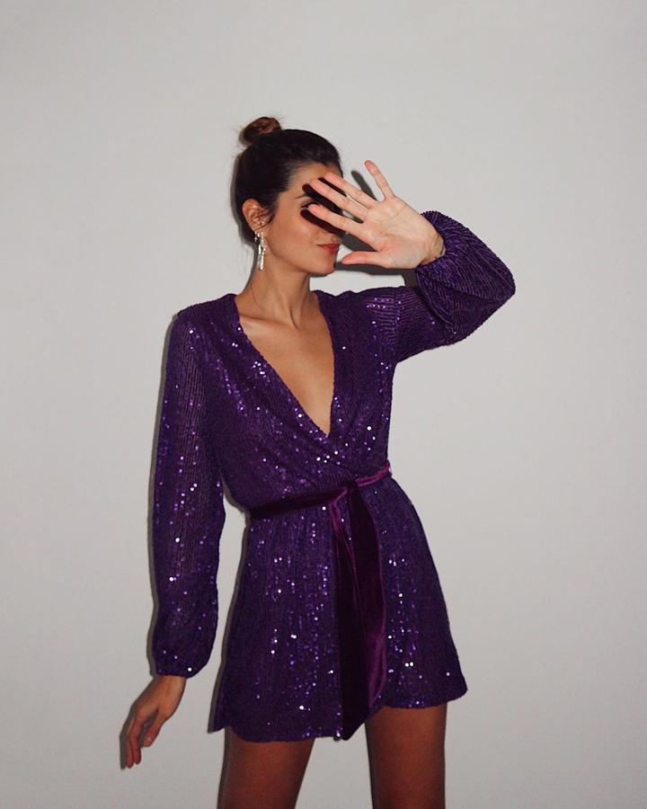 Uno de sus mejores looks de fiesta. Mery Turiel arrasó con este mini vestido de lentejuelas de Bershka.