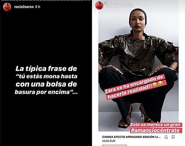 Rocio Osorno asegura que esta blusa de Zara "se merece un gran #amanciocéntrate".