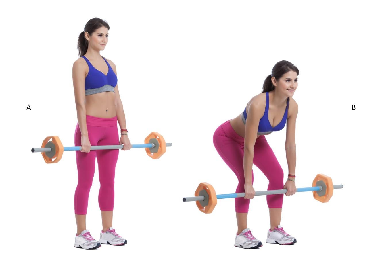 La idea principal del peso muerto es levantar del suelo una carga pesada de forma limpia hasta una posición erguida y volverla a colocar en el suelo. La posición de inicio es con los pies colocados a la anchura de los hombros. Se agarra la barra con las manos separadas a la distancia de la anchura de los pies. Antes de comenzar la ejecución, hay que poner todo el cuerpo en tensión e inspirar profundamente. Se debe bajar la barra pegada a las piernas. La espalda debe permanecer recta durante toda la ejecución y los brazos siempre completamente extendidos. Las piernas y la musculatura inferior de la espalda impulsan el movimiento. Es importante no dejar caer el peso para mantener la espalda en tensión y poder percibir mejor la musculatura.