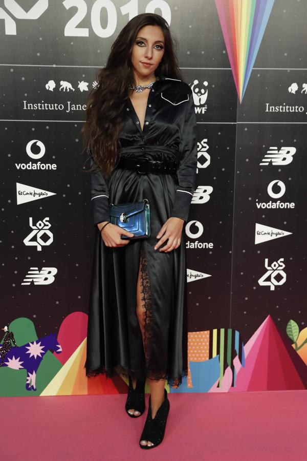 Lucía Fernanda, en la cena de nominados de Los40 Music Awards.