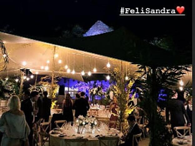 Algunos detalles de la decoración de la boda de Sandra Gago y Feliciano López.