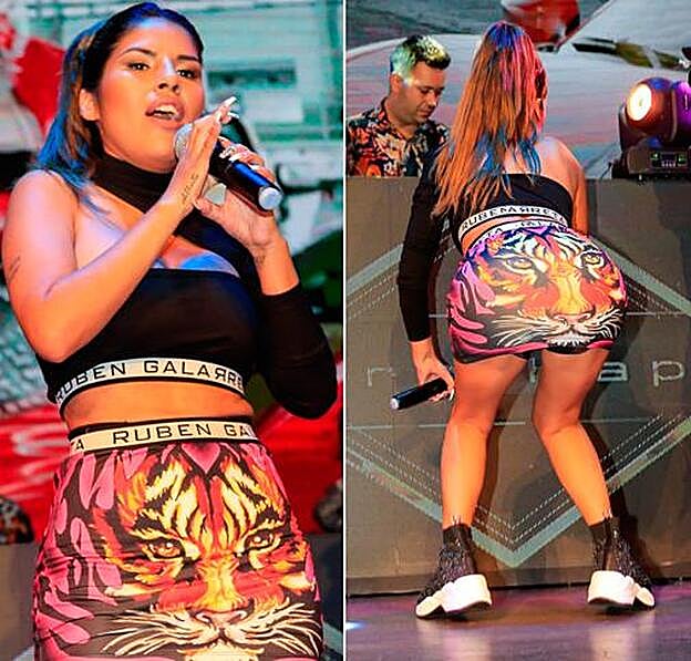 Esta es la falda que lució Chabelita Pantoja en la presentación de su 'Ahora estoy mejor'.