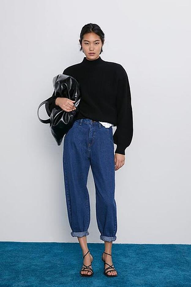 Los vaqueros low cost de Zara que se han convertido en los favoritos de Rocío Osorno L los slouchy.