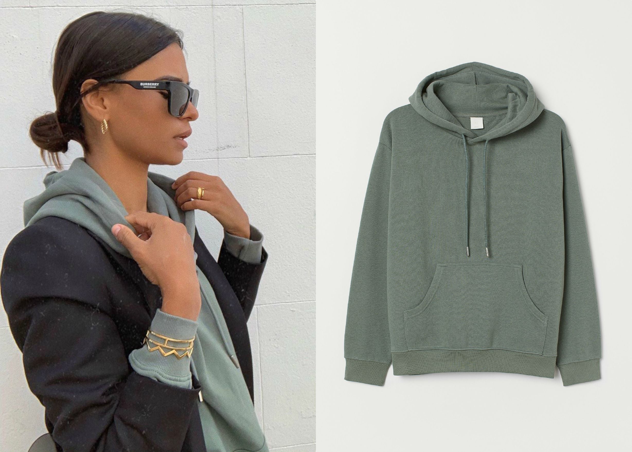 Ya hicimos un repaso por las  sudaderas más favorecedoras del low cost , y esta es justo una de ellas. Es de H&M, y la influencer Emitaz ha acertado de lleno al combinarla con una blazer negra. ¡Nos encanta! (19,99 euros). Además, está disponible en más tonos. Ficha tu favorito.