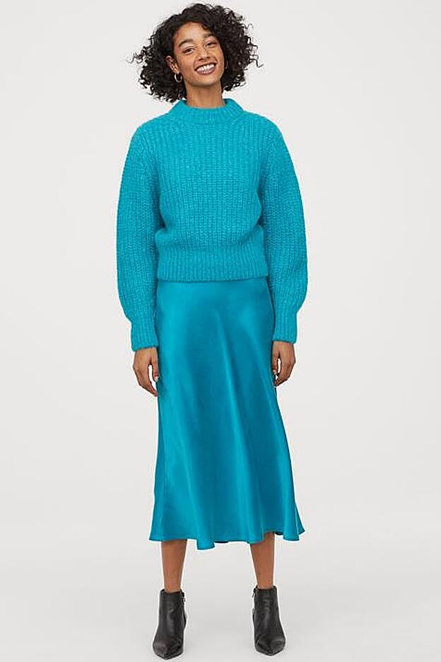 La falda más bonita de HYM cuesta 39,99 euros y está diponible desde la talla 32 hasta la 50.