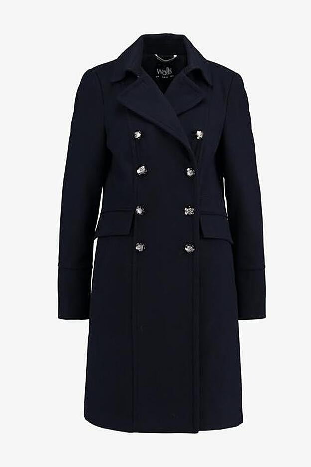 Abrigo de inspiración militar de Wallis, disponible en Zalando.