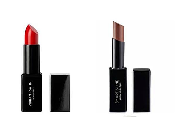 1. Vibrant Satin Lipstick 9 Feminist (12,95 euros). 2. Smart Shine Lipstick 3 Nude Attraction (12,95 euros).