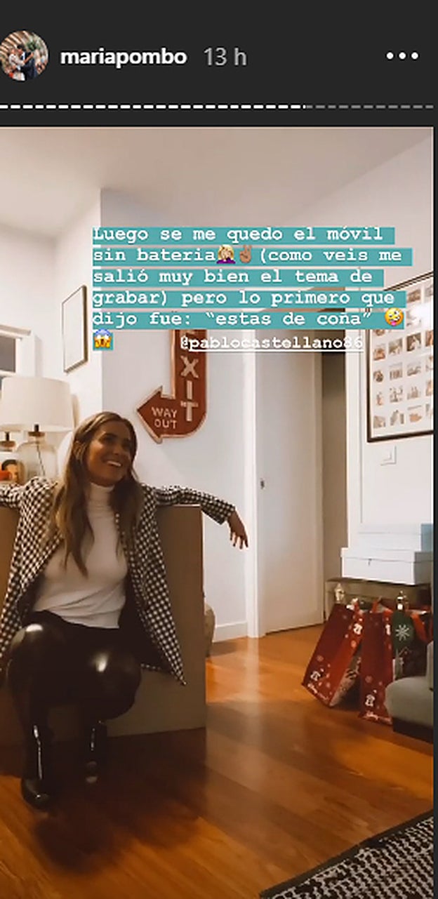 María Pombo le da una sorpresa a Pablo Castellano.