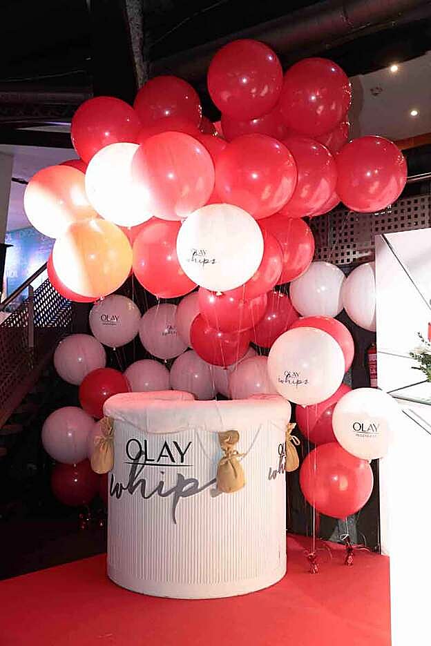 Los globos de Olay.