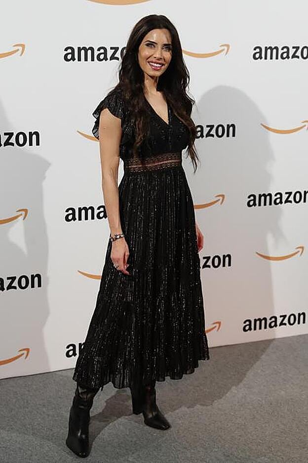 Pilar Rubio en la inauguración de la Pop-Up de Amazon en Madrid.