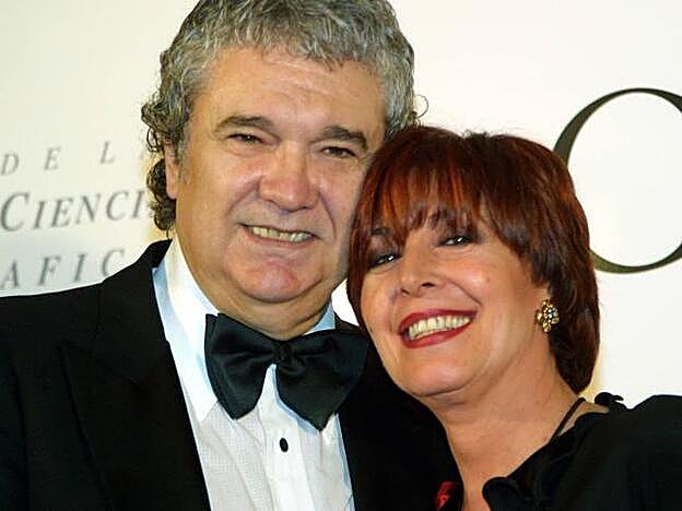 Concha Velasco junto a Paco Marsó, el gran amor de su vida.