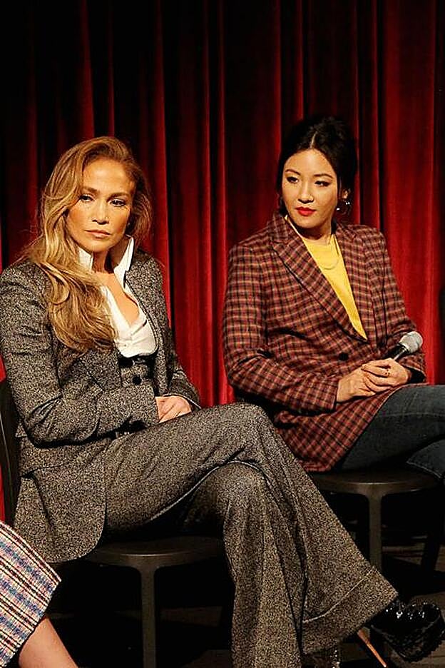 Jennifer López en un momento del coloquio.