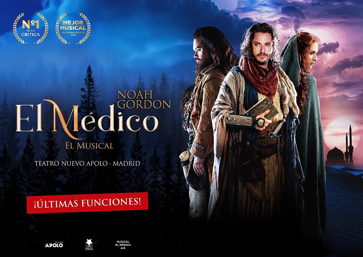 Madrid se ha convertido en una de las capitales con mayor, y mejor, oferta de musicales del mundo, a la altura de iconos internacionales como Nueva York o Londres. Entre su amplísima cartelera, nos quedamos con "El Médico, el musical", el más premiado de la temporada y favorito de crítica y público, que ofrece hasta el 12 de enero sus últimas representaciones en el Teatro Nuevo Apolo (Plaza de Tirso de Molina, 1). Durante el Puente de Diciembre (días 6, 7 y 8) se podrá disfrutar de este musical en doble función a las 17 y a las 21 horas.