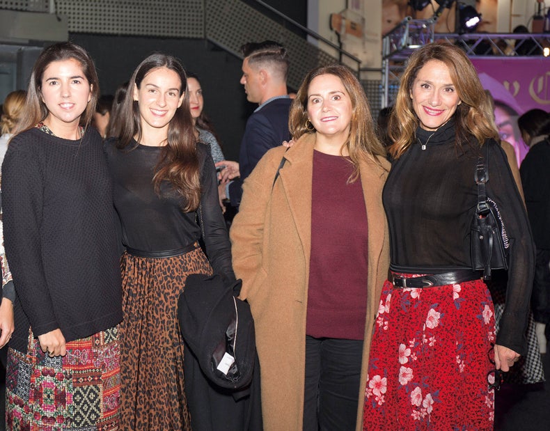 Áurea Carrión, Mª Eugenia Tello, Ana Práxedes y Sonsoles Blanco, de Grupo Shiseido.