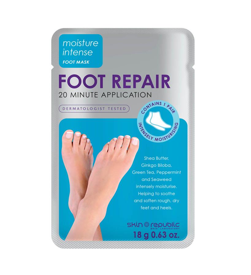 Impregnada de sérum que realiza una acción a nivel profundo que te ayuda a suavizar, hidratar y reparar la piel seca y agrietada. La entrega de nutrientes e hidratación intensa con un contacto continuo. El tratamiento de 20 minutos ofrece a tus pies una bondad natural. El extracto de algas y el de semilla de almendra dulce proporcionan un impulso de humedad, mientras el té verde y la baical escutelaria protegen y curan. (6,45 €).