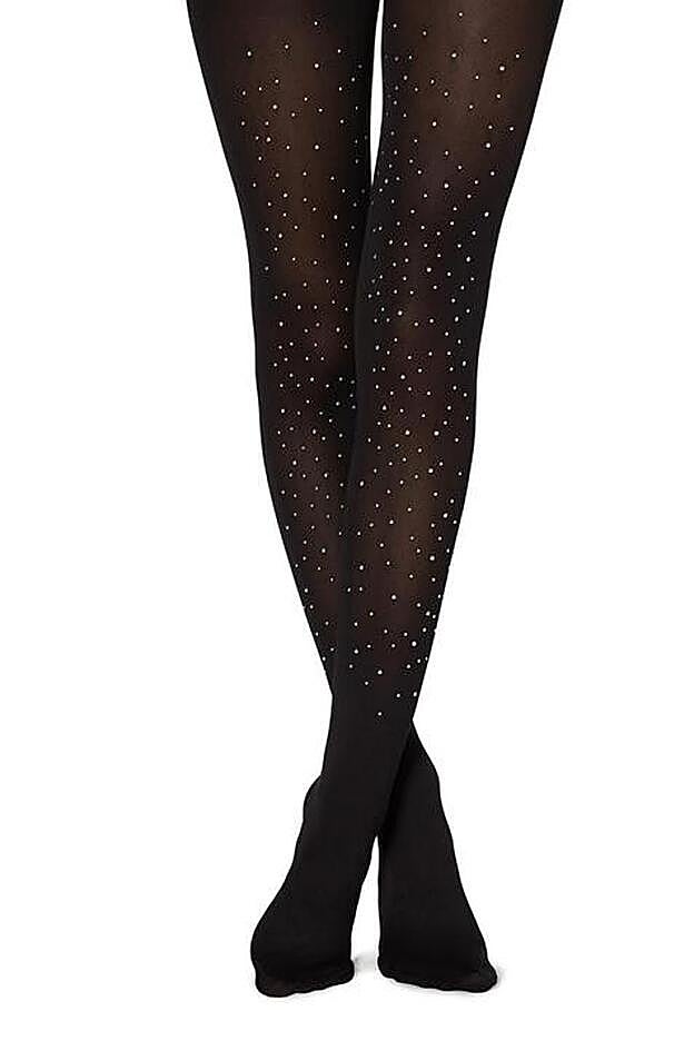 Los pantys, con apliques brillantes.