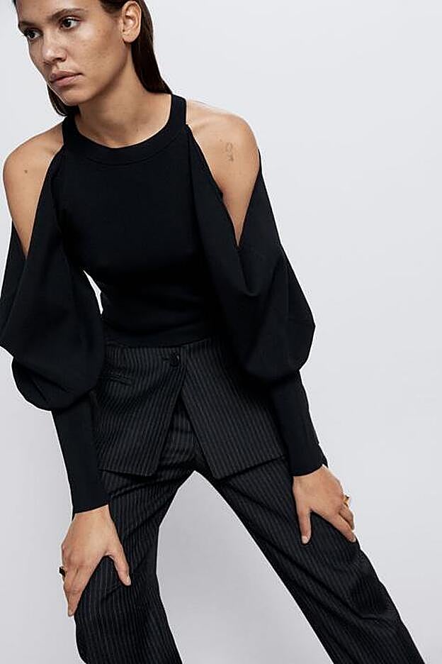 Hombros al aire y mangas abullonadas, sí, por favor.