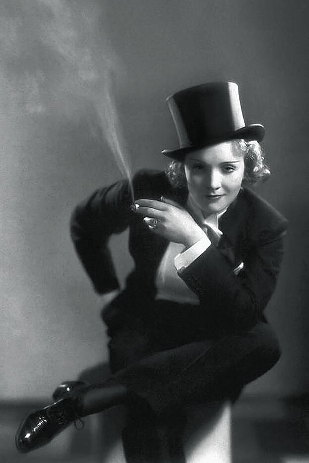 Marlene Dietrich en Morocco, en 1930.