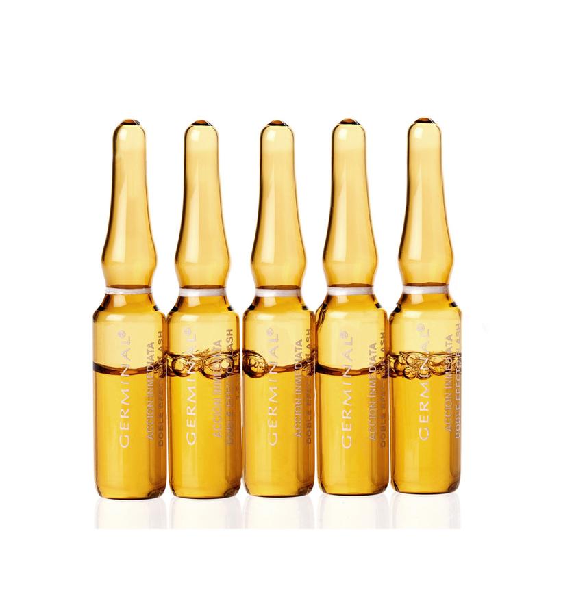 Te proporcionan un aspecto fresco, descansado y luminoso durante más de 8 horas. Su fórmula contiene ginseng y semillas de trigo que borran el cansancio, atenúan las arrugas y aportan luz al rostro. (20 €/ 5 u).