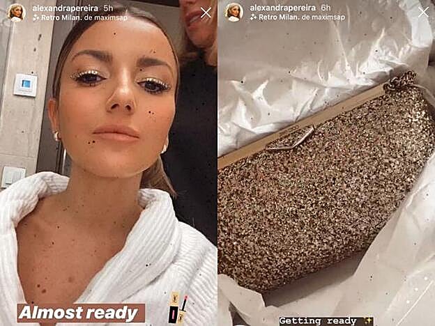El maquillaje y el 'clutch' de Alexandra Pereira en los Goya.