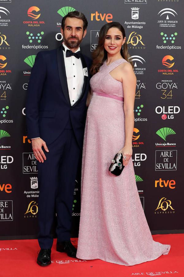 Candela Serrat presume de embarazo en los Premios Goya 2020 junto a Daniel Muriel.
