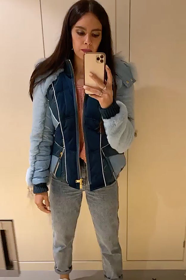 Cristina Pedroche posa con este fantástico plumas de Capriche en Instagram.