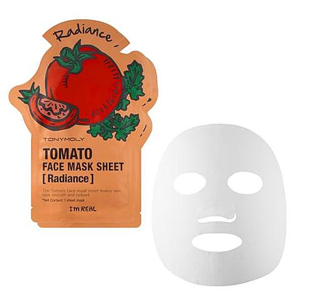 Mascarilla I Am Real Tomato Mask Sheet de Tonymoly, 2,55 euros.