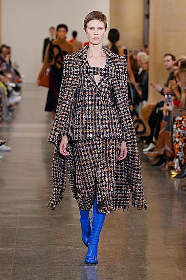 Un deslife de Victoria Bechkam en la última semana de la moda de Londres.