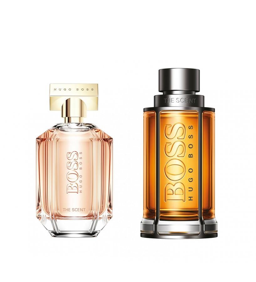 A tradicionales no os gana nadie, que no se diga que dejáis de lado en un día como este algo tan importante como el aroma. Estas propuestas llevan incorporadas altas dosis de seducción, uno con una base muy viril y otro, superfemenina…  Boss The Scent For Her  (115 €/100 ml) &  Boss The Scent For Him  (89 €/100 ml).