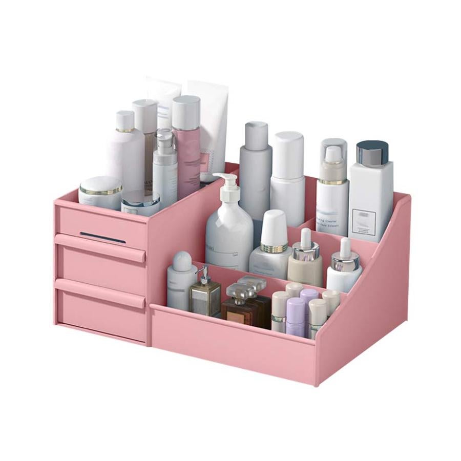 Seis compartimentos exteriores y dos cajones en este bonito organizador de Pandao en el que podemos organizar todos nuestros productos beauty ocupando poco espacio.  En Amazon cuesta 10,49 euros .