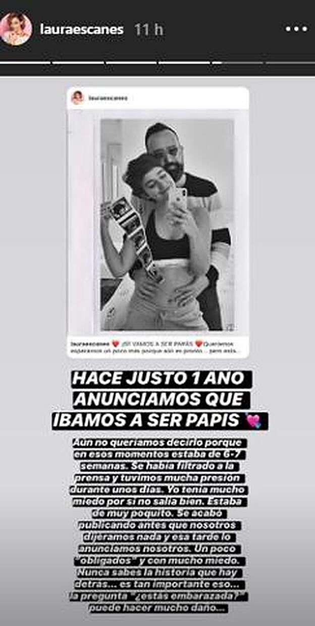 Laura Escanes habla del día que dio a conocer su embarazo.