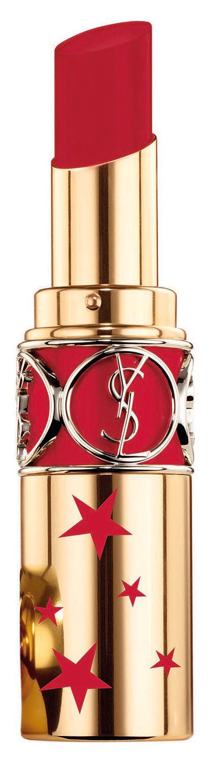 Rouge Volupté Shine Collector en tono Red in the Dark de Yves Saint Laurent (36,50 €).