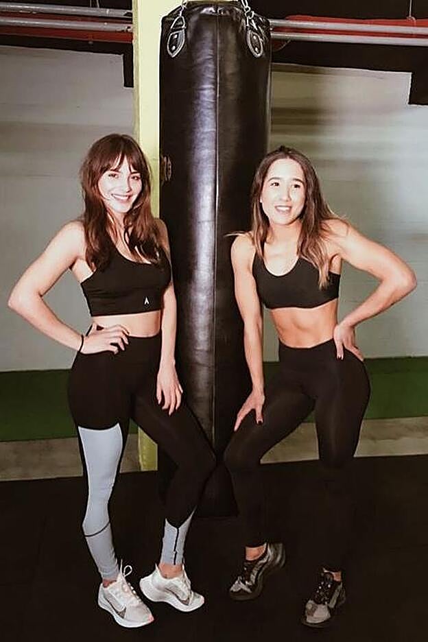 Andrea Duro y Sabrine Toumi durante uno de sus entrenamientos.