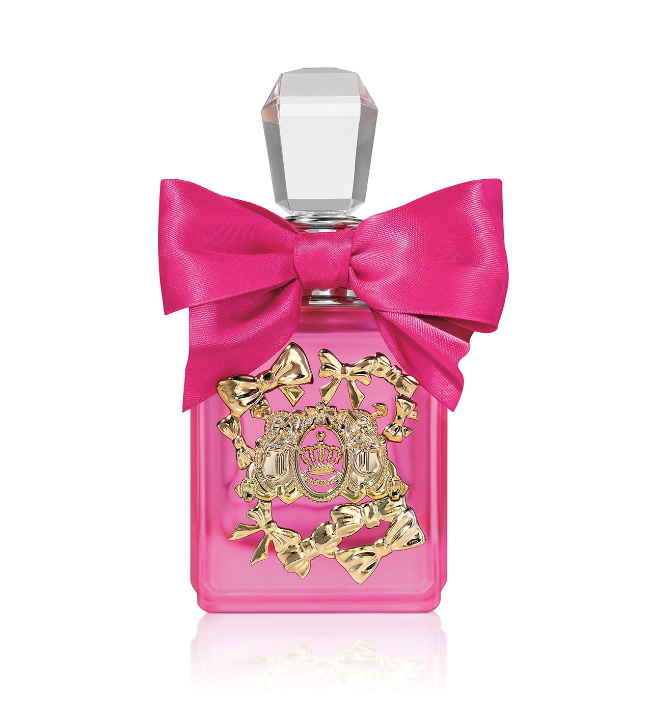 Rompe las reglas y déjate llevar por lo que te sugiera esta fragancia dulce juvenil y llena de glamour, que se inspira en la vibrante energía de California. Y, por cierto, el aroma de una fragancia es lo más importante, claro, pero si eres una fan del diseño, buscarás también que el frasco esté a la altura. Este es un auténtico objeto de deseo que quedará bien allí donde lo pongas. Viva la Juicy Pink Couture Eau de parfum de Juicy Couture (73 €/ 50 ml).