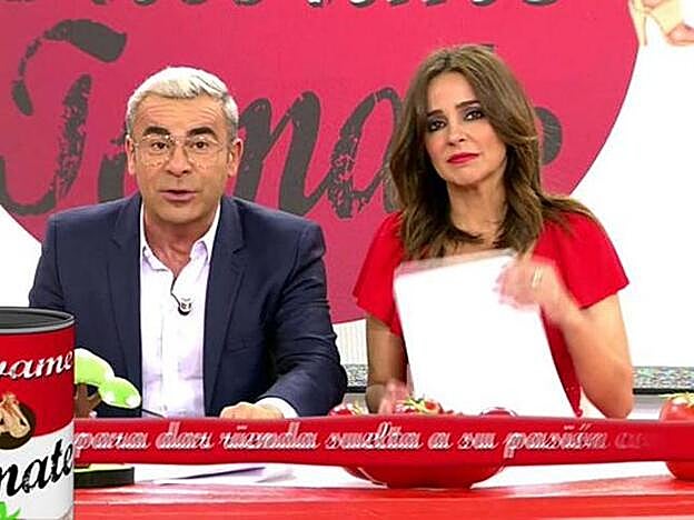 Jorge Javier Vázquez y Carmen Alcayde en 'Sálvame'.