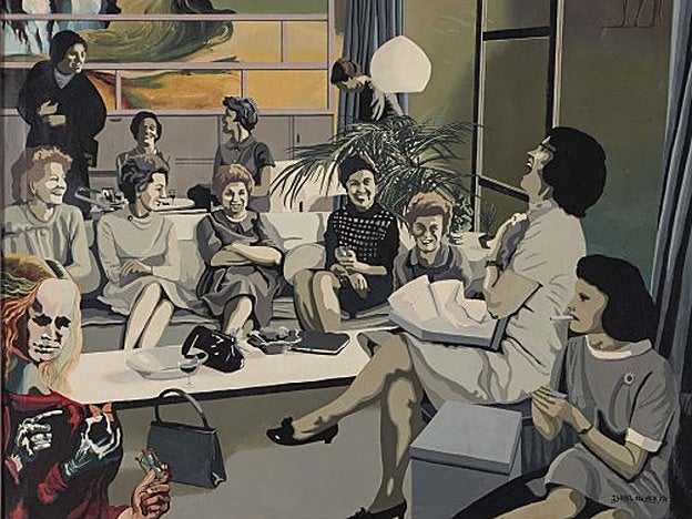 "Feliz reunión" (1971), de la artista valenciana Isabel Oliver.