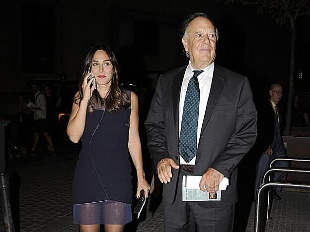 Carlos Falcó junto a su hija Tamara en una imagen de archivo.