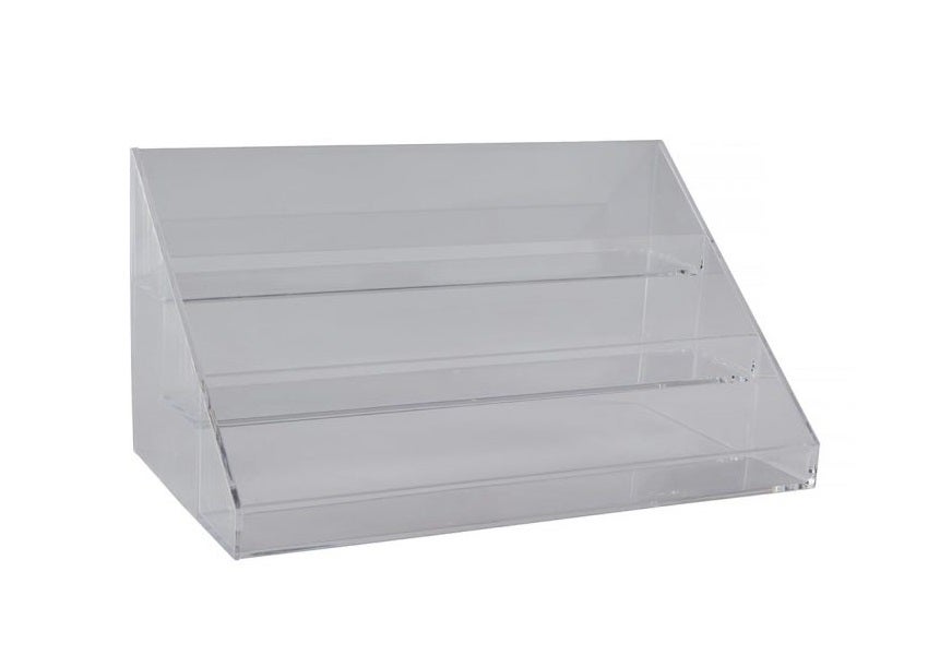 Con este organizador de maquillaje en grada, tu casa parecerá un salón de uñas. (3 euros).