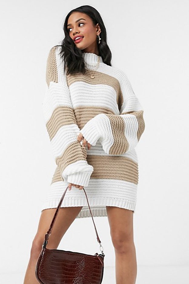 El vestido jersey de Asos tiene una comodísima silueta oversize.