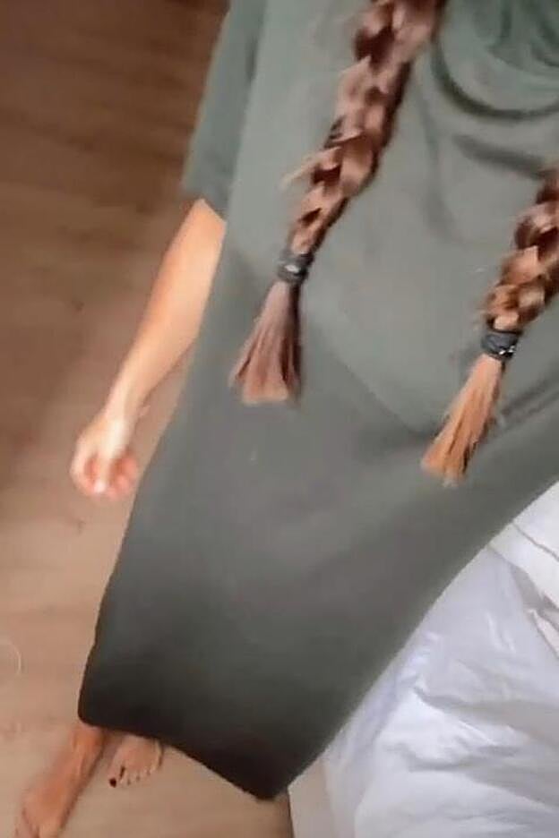 La influencer, en otra d elas imágenes que colgó