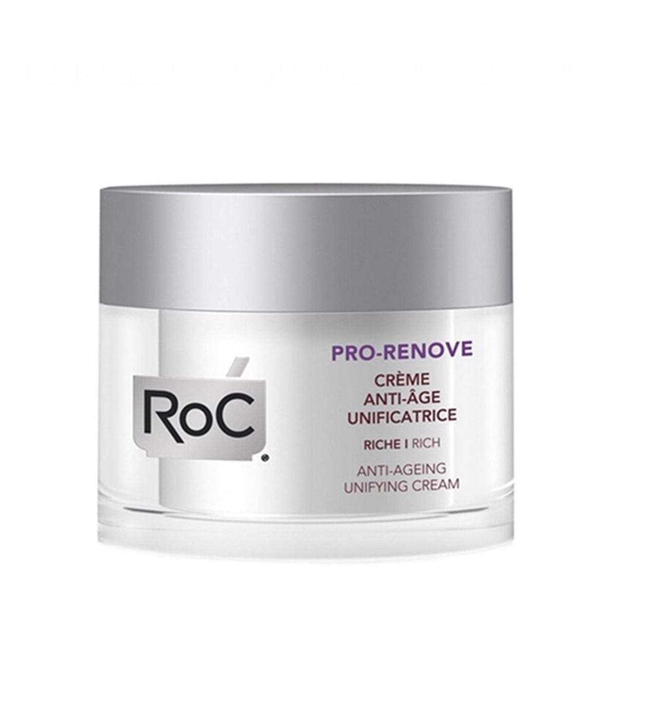 Alisa las arrugas, mejora el tono y la textura de la piel y previene las manchas oscuras para proporcionar un aspecto renovado.  Pro-Renove de Roc  (29,88 €).