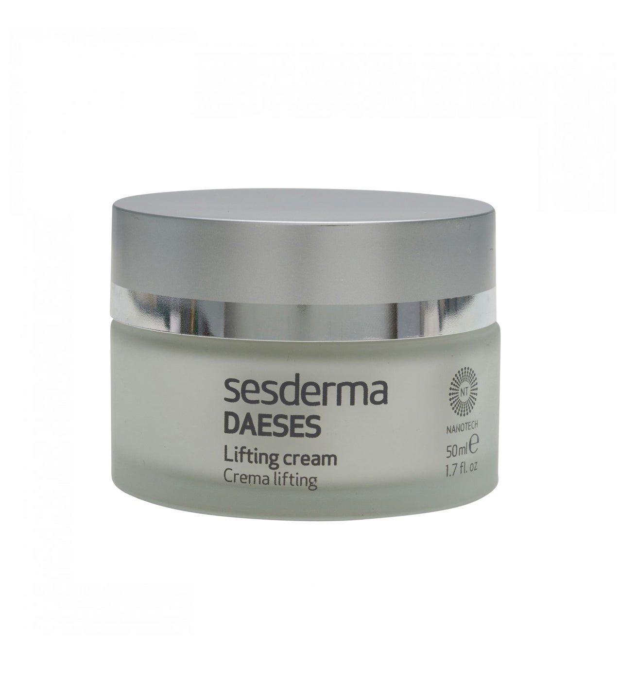 Combina efecto lifting inmediato, acción reafirmante duradera y la nutrición diaria que necesita la piel, que se presenta más elástica y firme, desde la primera aplicación. Su fórmula contiene DMAE, silicio orgánico y biopéptido.  Lifting Cream Daeses de Sesderma  (27,58 €).