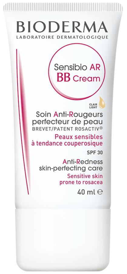 Indicada para las pieles más sensibles y con rosácea, Sensibio AR BB Cream  de Bioderma  hidrata la piel en profundidad y la protege de las agresiones externas. (11,57 euros).