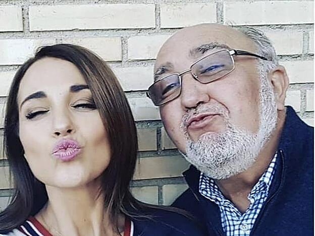 Paula Echevarría junto a su padre en la imagen que colgó el pasado 19 de marzo.