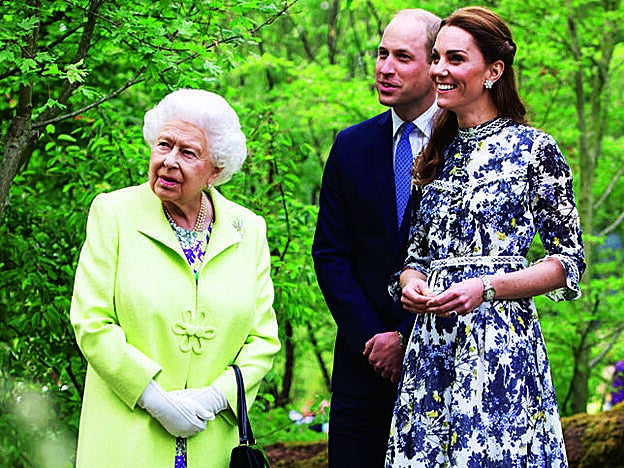 Con los duques de Cambridge.