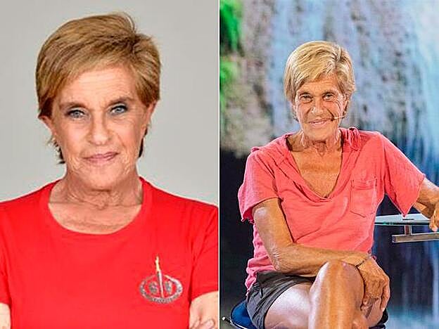 Chelo García Cortes antes de empezar 'Supervivientes 2019' y a su vuelta a España.