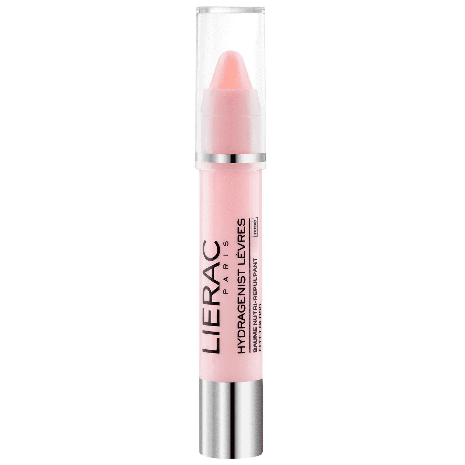 Lierac Hydragenist  Bálsamo labial efecto rosa: un labial con cera de rosa y manteca de karité que hidrata los labios desde su primer uso. También contiene ácido hialurónico y vitamina E para oxigenar y voluminizar la boca. (14,49 euros).